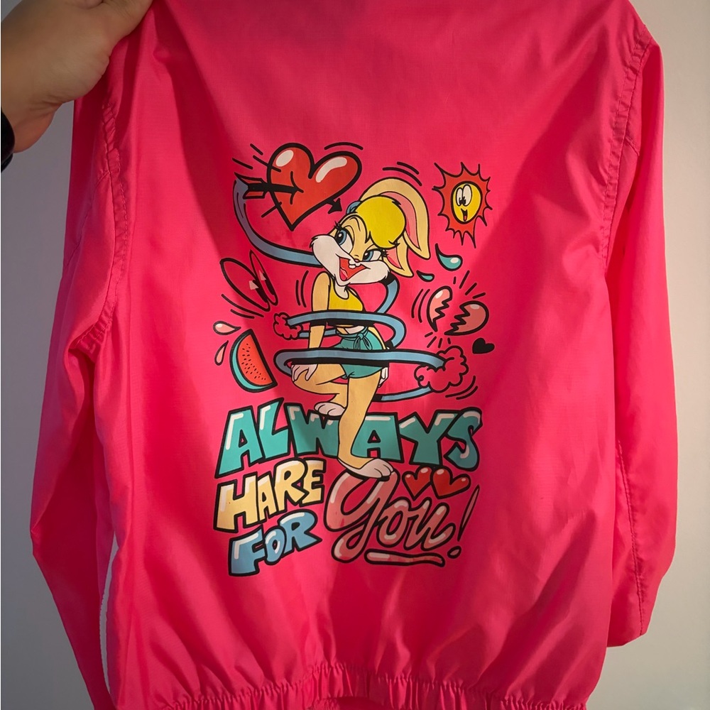 Looney Tunes Bright Pink Jacket with Cartoon